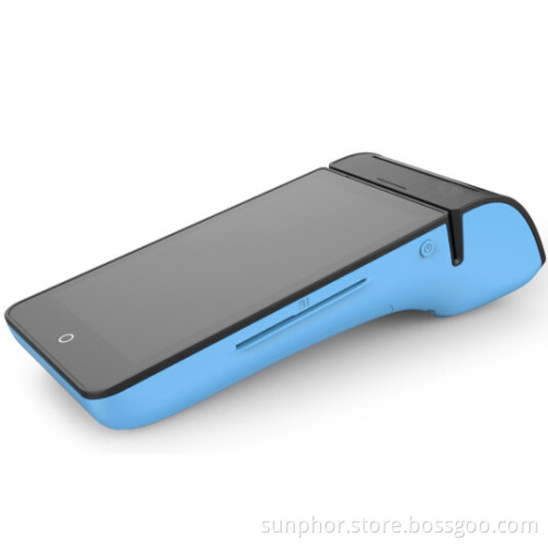 Android 5.5 inch touch screen portable 4g electrical pos terminal